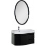 Комплект мебели для ванной Aquanet Сопрано 95 L черный (3 ящика)