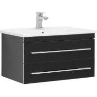 Тумба с раковиной Aquanet Верона N 75 черный (Гранд)