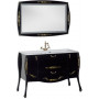Комплект мебели для ванной Aquanet Виктория 120 черный/золото