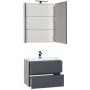 Комплект мебели для ванной Aquanet Алвита 70 серый антрацит