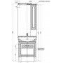 Комплект мебели для ванной Aquanet Стайл 65 белый (2 дверцы)