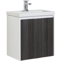 Тумба с раковиной Aquanet Клио 60 эвкалипт мистери/белый