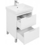 Комплект мебели для ванной Aquanet Гретта 55 New белый (2 ящика)