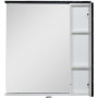 Зеркало-шкаф с подсветкой Aquanet Доминика 80 LED черный