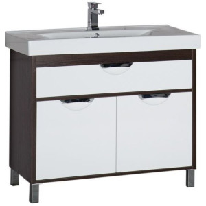 Тумба с раковиной Aquanet Гретта 100 венге