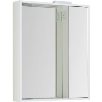 Зеркало-шкаф с подсветкой Aquanet Клио 70 белый