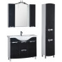 Комплект мебели для ванной Aquanet Асти 105 б/к черный