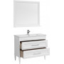 Комплект мебели для ванной Aquanet Бостон М 100 белый