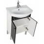 Комплект мебели для ванной Aquanet Честер 60 черный/серебро