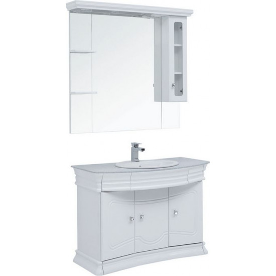 Комплект мебели для ванной Aquanet Греция NEW 110 белый/серый