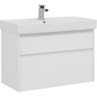 Тумба с раковиной Aquanet Nova Lite 90 белый (2 ящика)