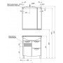 Комплект мебели для ванной Aquanet Асти 75 бк черный (зеркало шкаф/полка)