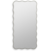 Зеркало в серебряной волнистой раме Fancy L Silver (Фэнси) Smal 60*120 см
