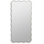 Зеркало в серебряной волнистой раме Fancy L Silver (Фэнси) Smal 60*120 см