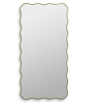 Зеркало в золотой волнистой раме Fancy L Gold (Фэнси) Smal 60*120 см