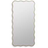 Зеркало в золотой волнистой раме Fancy L Gold (Фэнси) Smal 60*120 см