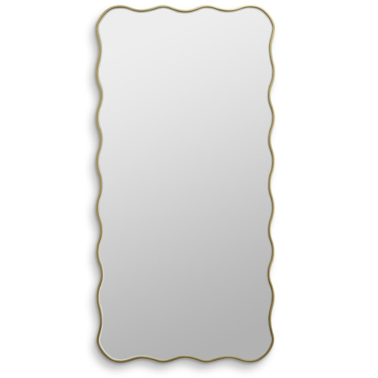 Зеркало в золотой волнистой раме Fancy L Gold (Фэнси) Smal 60*120 см