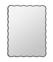 Зеркало в чёрной волнистой раме Fancy Black (Фэнси) Smal 60*80 см