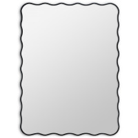 Зеркало в чёрной волнистой раме Fancy Black (Фэнси) Smal 60*80 см