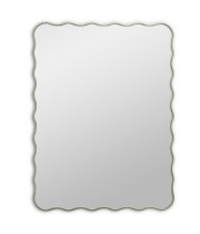 Зеркало в серебряной волнистой раме Fancy Silver (Фэнси) Smal 60*80 см