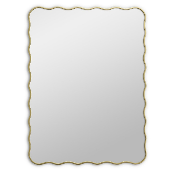 Зеркало в золотой волнистой раме Fancy Gold (Фэнси) Smal 60*80 см
