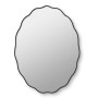 Овальное волнистое зеркало в чёрной раме Fancy Oval Black (Фэнси) Smal 60*80 см