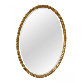 Овальное зеркало в золотой раме Globo Gold