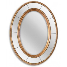 Овальное зеркало в золотой раме Lorena Gold