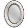 Овальное зеркало в серебряной раме Lorena Silver 