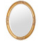 Овальное зеркало в золотой раме Parigi Gold 