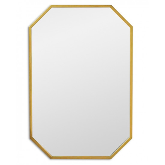 Зеркало восьмиугольное в золотой раме Stilig M Gold (Стилиг) Smal 65*97 см