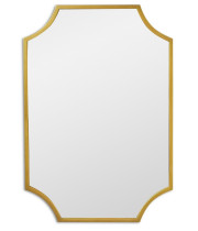 Зеркало восьмиугольное в золотой раме Lyra Gold (Лира) Svart 65*95 см