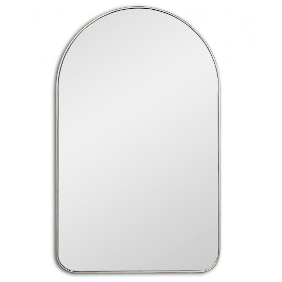 Зеркало арочной формы в серебряной раме Arch M Silver (Арч) Smal 60*97 см