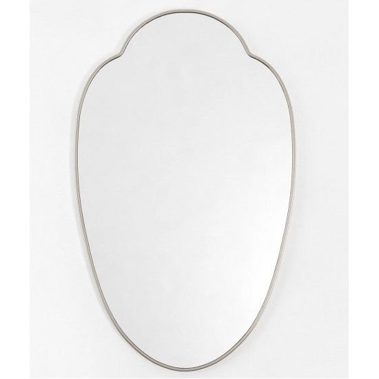 Зеркало фигурное в тонкой серебряной раме Milis Silver (Милис) Smal 55*89 см