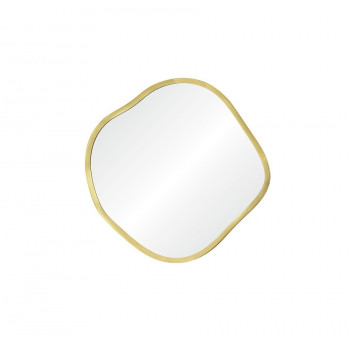 Зеркало неправильной формы в тонкой золотой раме Organic S Gold (Органик) Smal Ø41 см