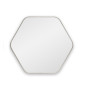 Зеркало в серебряной тонкой раме Hexagon S Silver (Хексаген)  Smal 60*54 см