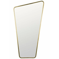 Большое зеркало в полный рост в форме трапеции в золотой раме Fashion XL Gold (Фэшн) Smal 50/90*185 см