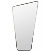 Большое зеркало в полный рост в форме трапеции в серебряной раме Fashion XL Silver (Фэшн) Smal 50/90*185 см