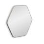 Зеркало в серебряной тонкой раме Hexagon S Silver (Хексаген)  Smal 60*54 см