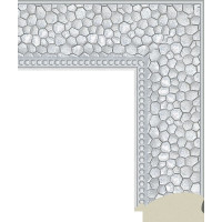 597.RS.244 Пластиковый багет Серебряный