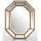 Восьмиугольное зеркало в зеркальнойраме Diamond Gold (Даймонд), Поталь античное золото, 90*120 см