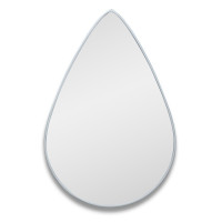 Зеркало-капля в серебряной раме Droppe Silver (Дроп) Smal 40*60см