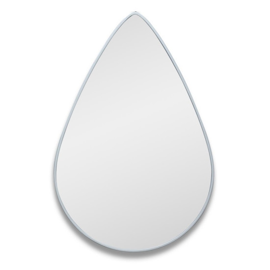 Зеркало-капля в серебряной раме Droppe Silver (Дроп) Smal 40*60см