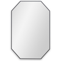 Восьмиугольное зеркало в чёрной раме Stilig M Black (Стилиг) Smal 65*97 см