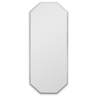 Восьмиугольное зеркало в тонкой серебряной раме Stilig L Silver (Стилиг) Smal 50*120 см