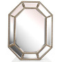 Зеркало в зеркальной раме Diamond Silver (Даймонд), Поталь античное серебро, 90*120 см