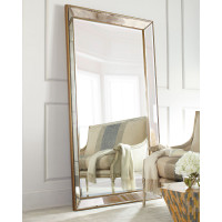Напольное и настенное зеркало в зеркальной раме Franco Flo Gold (Франко), 110*200 см