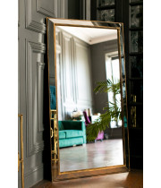Зеркало большое напольное и настенное в полный рост в зеркальной раме Miriada Gold