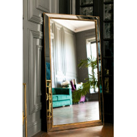 Зеркало большое напольное и настенное в полный рост в зеркальной раме Miriada Gold