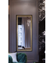 Зеркало большое напольное и настенное в полный рост в раме Goldie Золото, коричневый